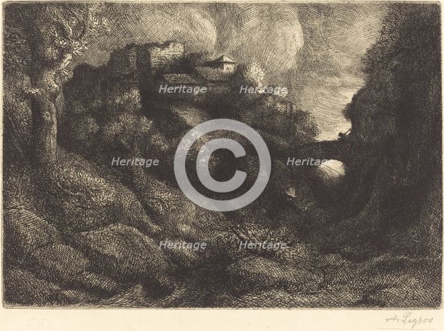 Remembrance of Italy (Souvenir d'Italie). Creator: Alphonse Legros.