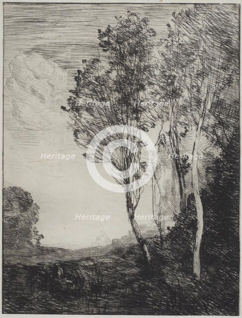 Remembrance of Italy (Souvenir d'Italie), 1866. Creator: Jean-Baptiste-Camille Corot.