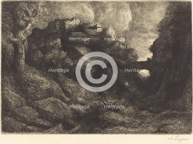 Remembrance of Italy (Souvenir d'Italie). Creator: Alphonse Legros.