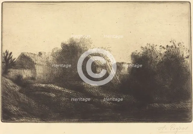 Remembrance of My Village (Souvenir de mon village). Creator: Alphonse Legros.