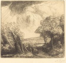 Remembrance of the Lake at Trastimene (Souvenir du lac de Trastimene). Creator: Alphonse Legros