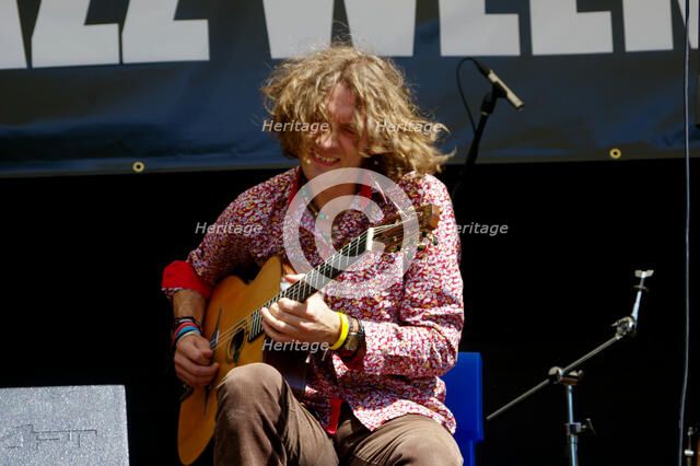 Remi Harris, Remi Harris and Tom Moore Duo, Battle Jazz Weekend, Battle, East Sussex, 24 July 2022. Creator: Brian O'Connor.
