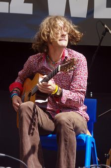 Remi Harris, Remi Harris and Tom Moore Duo, Battle Jazz Weekend, Battle, East Sussex, 24 July 2022. Creator: Brian O'Connor