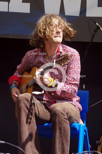 Remi Harris, Remi Harris and Tom Moore Duo, Battle Jazz Weekend, Battle, East Sussex, 24 July 2022. Creator: Brian O'Connor.