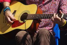Remi Harris, Remi Harris and Tom Moore Duo, Battle Jazz Weekend, Battle, East Sussex, 24 July 2022. Creator: Brian O'Connor