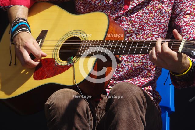Remi Harris, Remi Harris and Tom Moore Duo, Battle Jazz Weekend, Battle, East Sussex, 24 July 2022. Creator: Brian O'Connor.