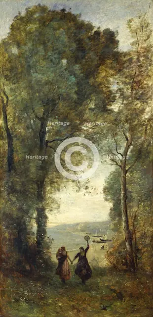 Reminiscence of the Beach of Naples, 1871-1872. Artist: Corot, Jean-Baptiste Camille (1796-1875)