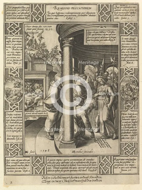 Remissio Peccatorum, from the Allegories on the Christian Creed, 1598. Creator: Hendrik Goltzius.