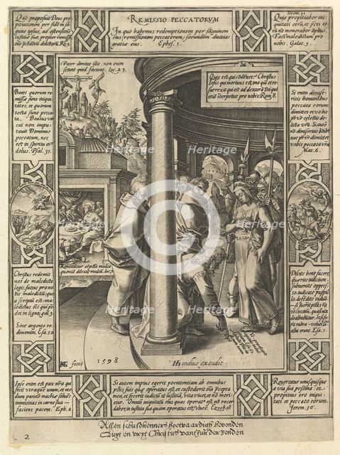 Remissio Peccatorum, from the Allegories on the Christian Creed, 1598. Creator: Hendrik Goltzius.
