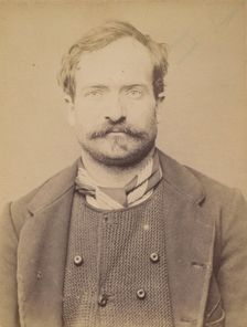 Remond. émile, Adolphe. 34 ans, né à Bagnolet (Seine). Carrier. Anarchiste. 26/2/94. , 1894. Creator: Alphonse Bertillon