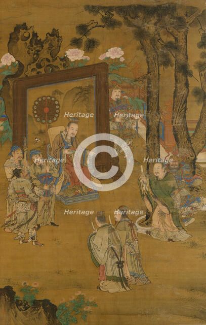 Remonstrating with the emperor, late 15th-early 16th century. Creator: Liu Jun.