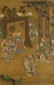 Remonstrating with the emperor, late 15th-early 16th century. Creator: Liu Jun