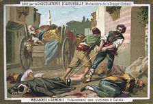 Removal of victims at Galata, 1895