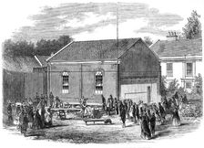 Removal of a chapel at Melton, near Woodbridge, Suffolk, 1861. Creator: Unknown