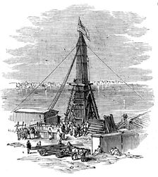 Removal of another obelisk from Alexandria, for transport to New York, 1880. Creator: Unknown