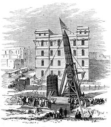 Removal of another obelisk from Alexandria, for transport to New York, 1880. Creator: Unknown