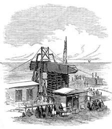 Removal of another obelisk from Alexandria, for transport to New York, 1880. Creator: Unknown