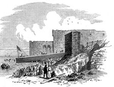 Removal of another obelisk from Alexandria, for transport to New York, 1880. Creator: Unknown