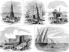 Removal of another obelisk from Alexandria, for transport to New York, 1880. Creator: Unknown