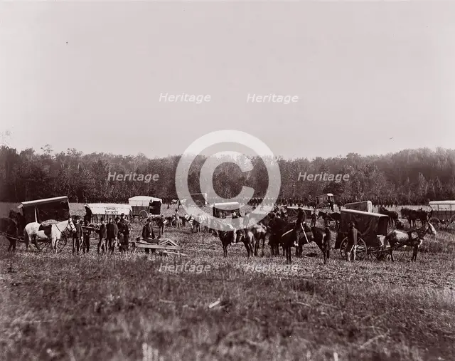 Removing Dead from Battlefield, Marye's Heights, May 2, 1864, 1864. Creator: Andrew Joseph Russell.