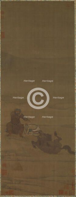 Removing the Saddle, Inspecting the Arrows, 12th century. Creators: Wu Rongguang, Kong Guangtao.