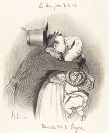 Rencontre de la payse, 1844. Creator: Honore Daumier