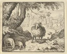 Renard Convinces the Rabbit to Enter His Burrow and Kills Him, 1650-75. Creator: Allart van Everdingen