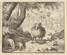 Renard Convinces the Rabbit to Enter His Burrow and Kills Him, 1650-75. Creator: Allart van Everdingen