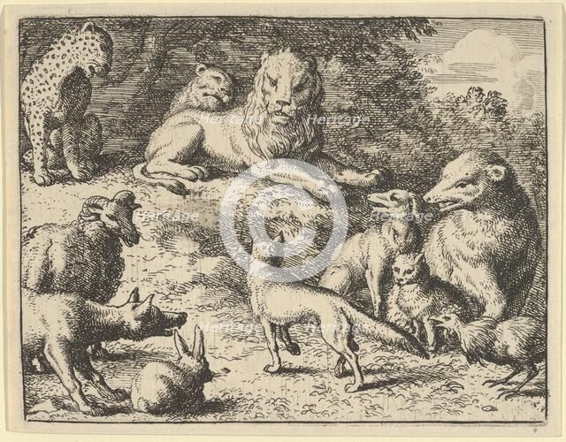 Renard is Accused by the Animals Before the Lion, 1650-75. Creator: Allart van Everdingen.