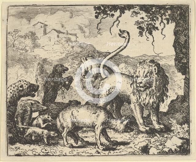Renard is Accused by the Wolf and Several Animals, 1650-75. Creator: Allart van Everdingen.