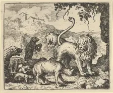 Renard is Accused by the Wolf and Several Animals, 1650-75. Creator: Allart van Everdingen