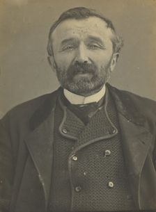 Renard. Pierre, Alfred. 46 ans, né à Flain (Haute-Saône) le 27/4/46., 1880s-90s. Creator: Alphonse Bertillon