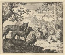 Renard's Parents Ask to Withdraw from the Court, 1650-75. Creator: Allart van Everdingen
