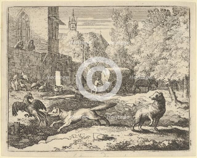 Renard Wants to Find a Rooster, 1650-75. Creator: Allart van Everdingen.