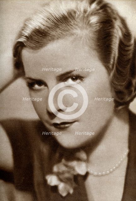 Renate Müller, German actress, 1933. Artist: Unknown