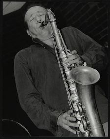 Renato D'Aiello playing tenor saxophone at The Fairway, Welwyn Garden City, Hertfordshire, 2004. Creator: Denis Williams