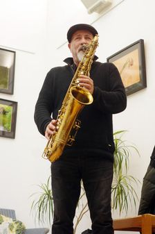 Renato D’Aiello, Renato D’Aiello Trio, Clocktower Cafe Jazz Club, Croydon, London, 2024. Creator: Brian O'Connor