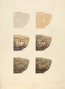 Renderings of Stone (Demo.), 1935/1942. Creator: Caswell, Ray