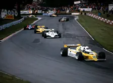 Rene Arnoux in the British Grand Prix, Brands Hatch, 1980