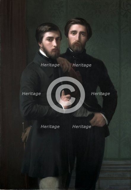 René-Charles Dassy and His Brother Jean-Baptiste-Claude-Amédé Dassy, 1850. Creator: Hippolyte Jean Flandrin (French, 1809-1864).