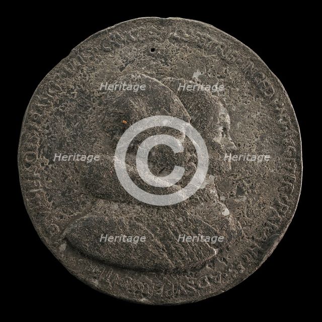 Rene d'Anjou, 1409-1480, King of Naples 1435-1442, and Jeanne de Laval, died 1498 [obverse], 1463. Creator: Francesco Laurana.