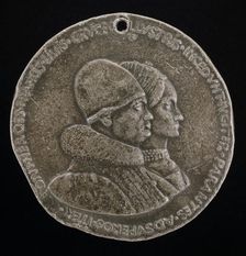 Rene d'Anjou, 1409-1480, King of Naples 1435-1442, and Jeanne de Laval, died 1498 [obverse], 1463. Creator: Francesco Laurana