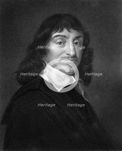 Rene Descartes, 17th century French philosopher and mathematician, (1836).Artist: W Holl