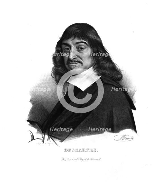 Rene Descartes, (c1820s).  Artist: Maurin.