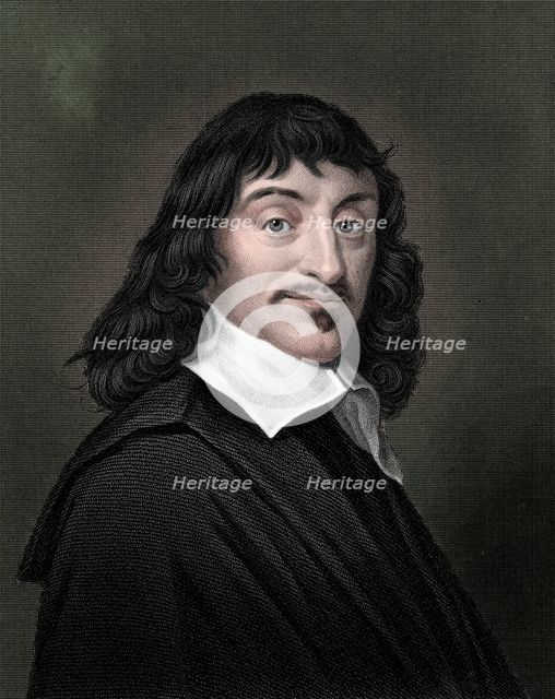 Rene Descartes, French philosopher and mathematician, 1835. Artist: Unknown.