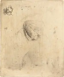 René-Hilaire de Gas, Grandfather of the Artist, 1856. Creator: Edgar Degas
