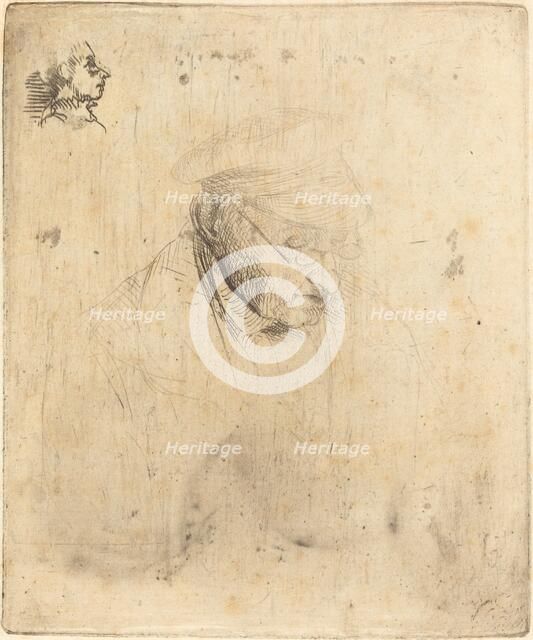 René-Hilaire de Gas, Grandfather of the Artist, 1856. Creator: Edgar Degas.