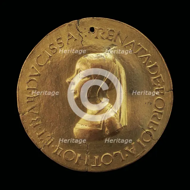 Renée de Bourbon, died 1539, Wife of Antoine, Duke of Lorraine and Bar[reverse], early 16th century. Creator: Unknown.