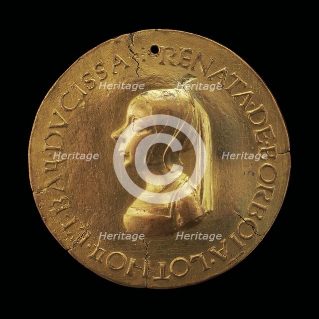 Renée de Bourbon, died 1539, Wife of Antoine, Duke of Lorraine and Bar[reverse], early 16th century. Creator: Unknown.