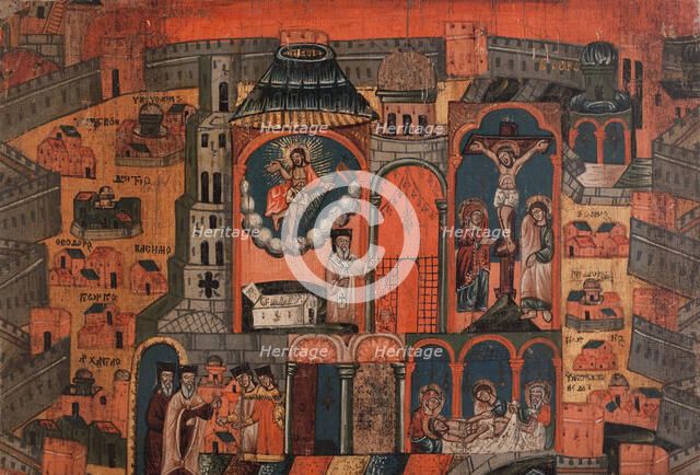 Renewal week. Jerusalem Pilgrims Memorial Canvas. Creator: Unknown.